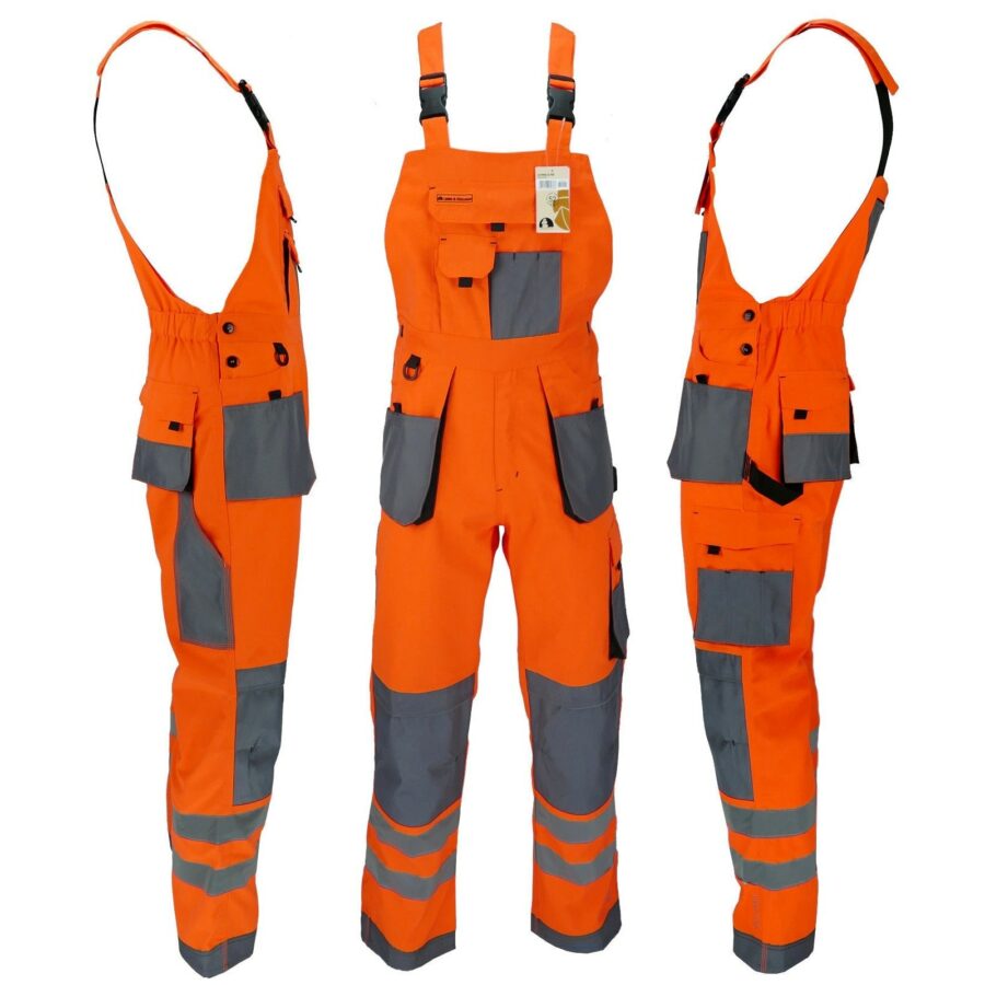 Pantaloni reflectorizanți cu bretele PROFI HIVIS