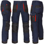 Salopetă de lucru până la talie PROFI NAVY RED 2.0