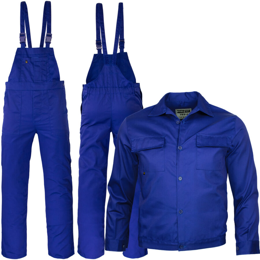 Set salopetă cu bretele ALFA BLUE