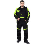 Pantaloni de lucru de iarnă cu bretele TANZO FLUO