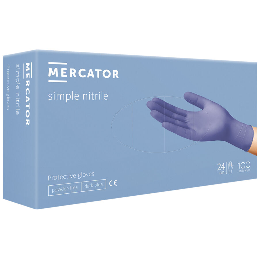 Mănuși nitril 100 buc. MERCATOR CLASSIC NITRIL nepudrate