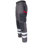 Pantaloni din bumbac până la talie DELUX REFLEX GREY