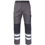 Pantaloni din bumbac până la talie DELUX REFLEX GREY