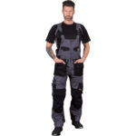 Salopetă de lucru cu pieptar HARVER GREY 2.0