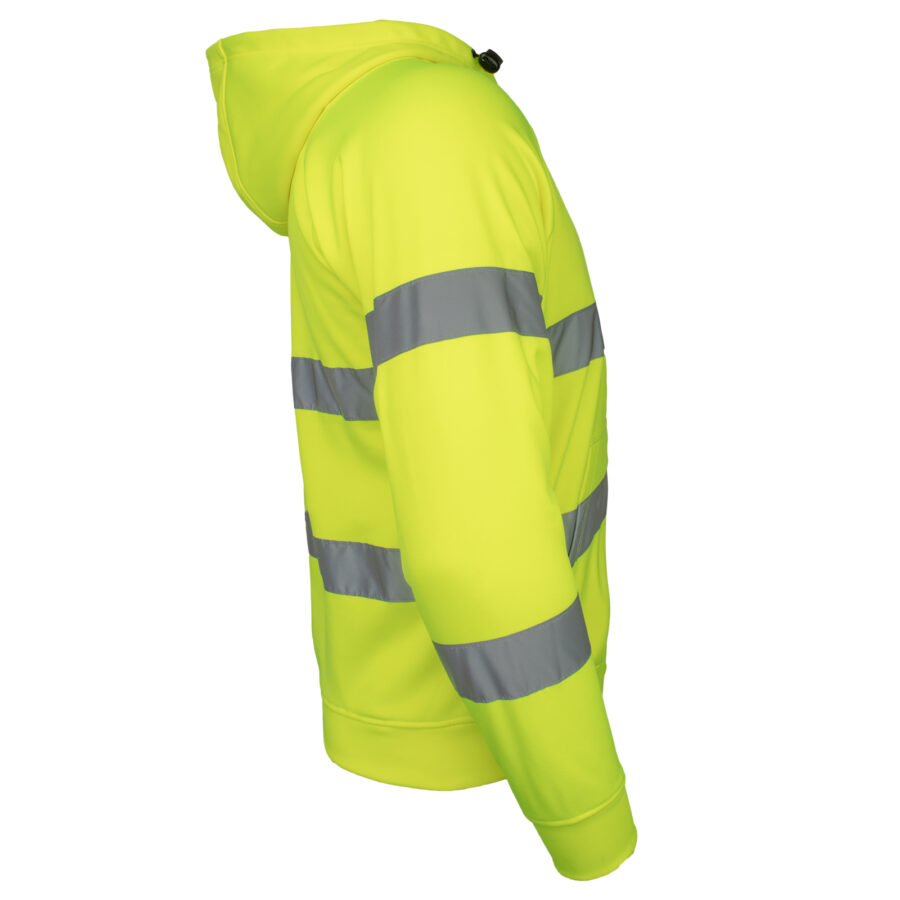Hanorac reflectorizant cu glugă cu fermoar PRO HIVIS
