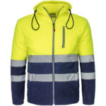 Hanorac reflectorizant din fleece cu glugă HIVIS HOOD NAVY