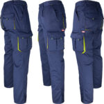 Pantaloni de lucru cu elastan MANNLAND NAVY YELLOW