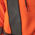 Hanorac reflectorizant din fleece cu glugă LUMINO ORANGE