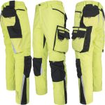 Pantaloni de lucru NEWAGE LIME până la talie