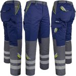 Pantaloni de lucru de iarnă până la talie PRO NAVY REFLEX