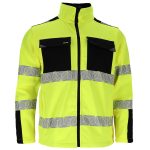 Jachetă de lucru softshell reflectorizantă PRIZMAT YELLOW