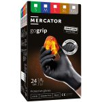 Mănuși de unică folosință din nitril 100 buc. MERCATOR® GoGrip BLACK OBO nepudrate