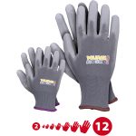 Mănuși de lucru pe jumătate impregnate REPO FAMILY GREY