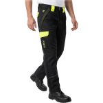 Pantaloni din bumbac pentru sudură neinflamabili SPECTER BLACK